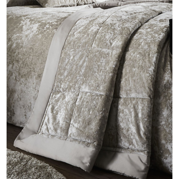 Catherine Lansfield Crushed Velvet Bedspread & Reviews Wayfair.co.uk